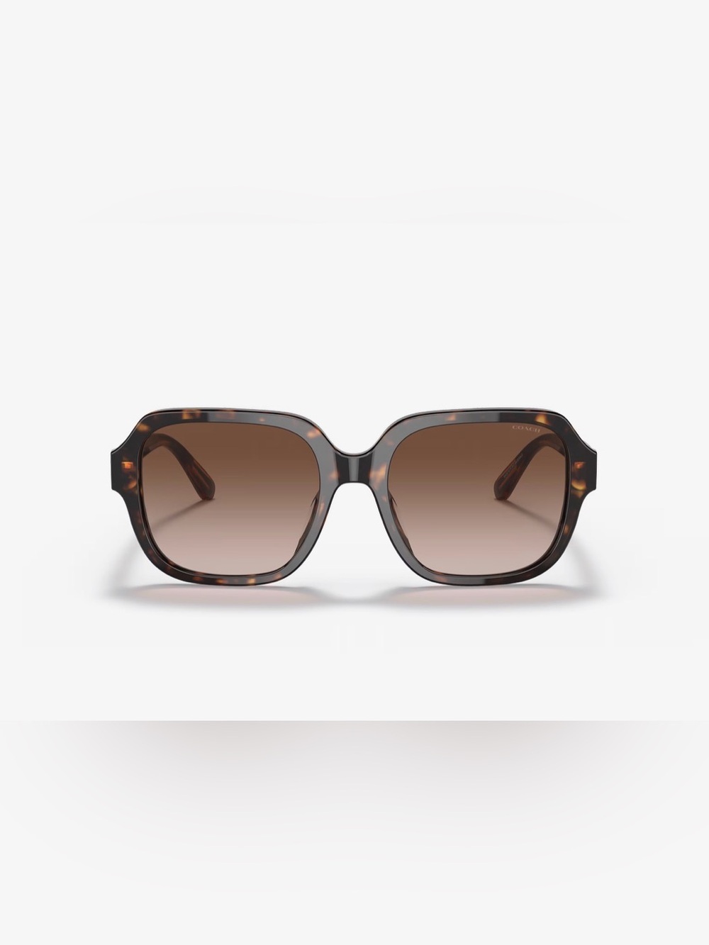 Coach Tortoise Square Sunglasses with Brown Gradient Lenses full inclusion - Picture 2 of 5